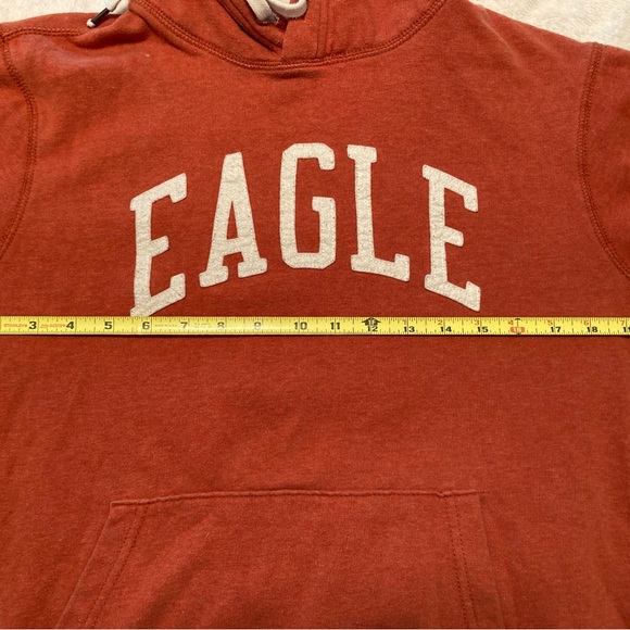 American eagle men’s XS orange pullover hoodie - Picture 2 of 6